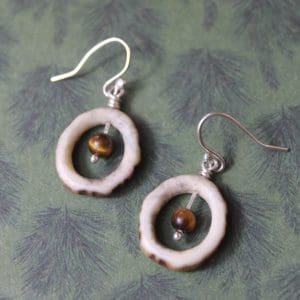 Boucles "Bichettes" - Œil de tigre