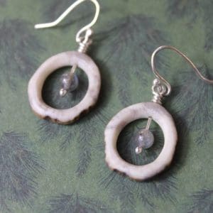 Boucles "Bichettes" - Labradorite