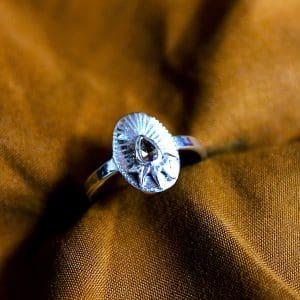 Bague Héritage Solaire - Argent & Saphir Jaune-Orangé