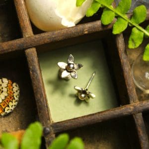 Petites boucles d'oreilles en argent - Millepertuis